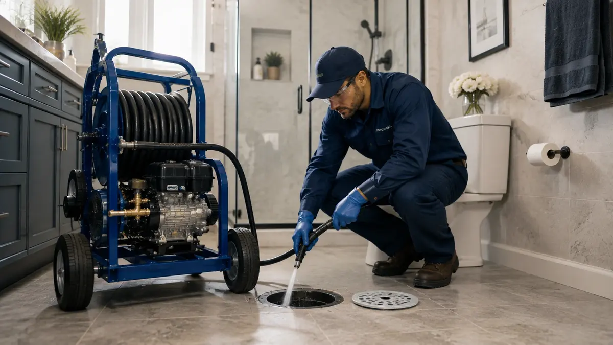 Bathroom Drain Hydro Jetting in La Jolla