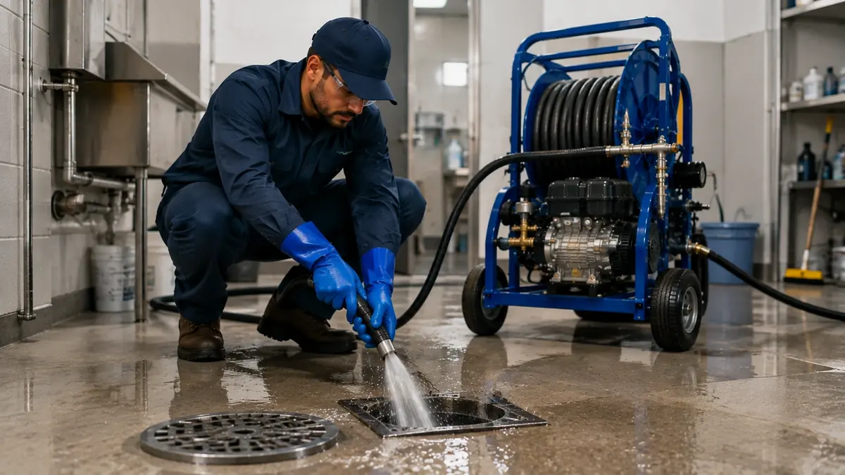Floor Drain Hydro Jet Cleaning in La Jolla