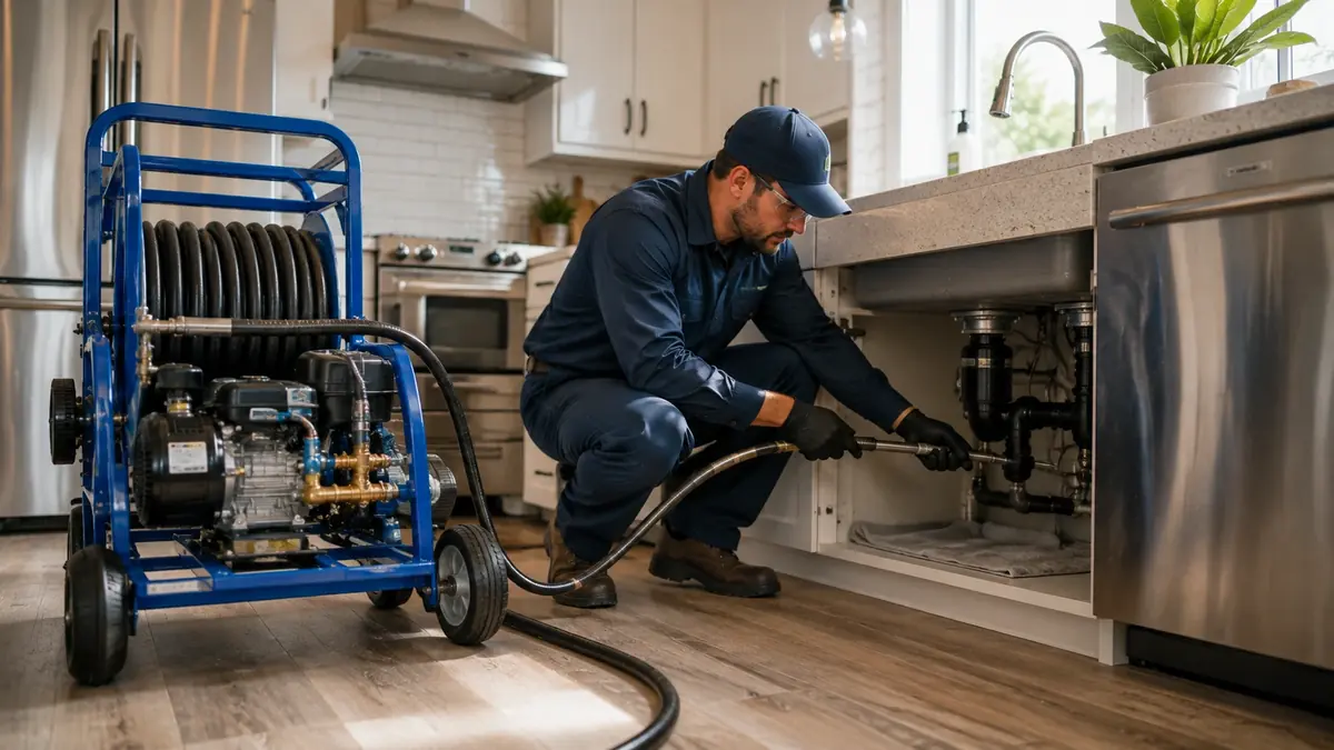 Kitchen Drain Hydro Jetting in La Jolla
