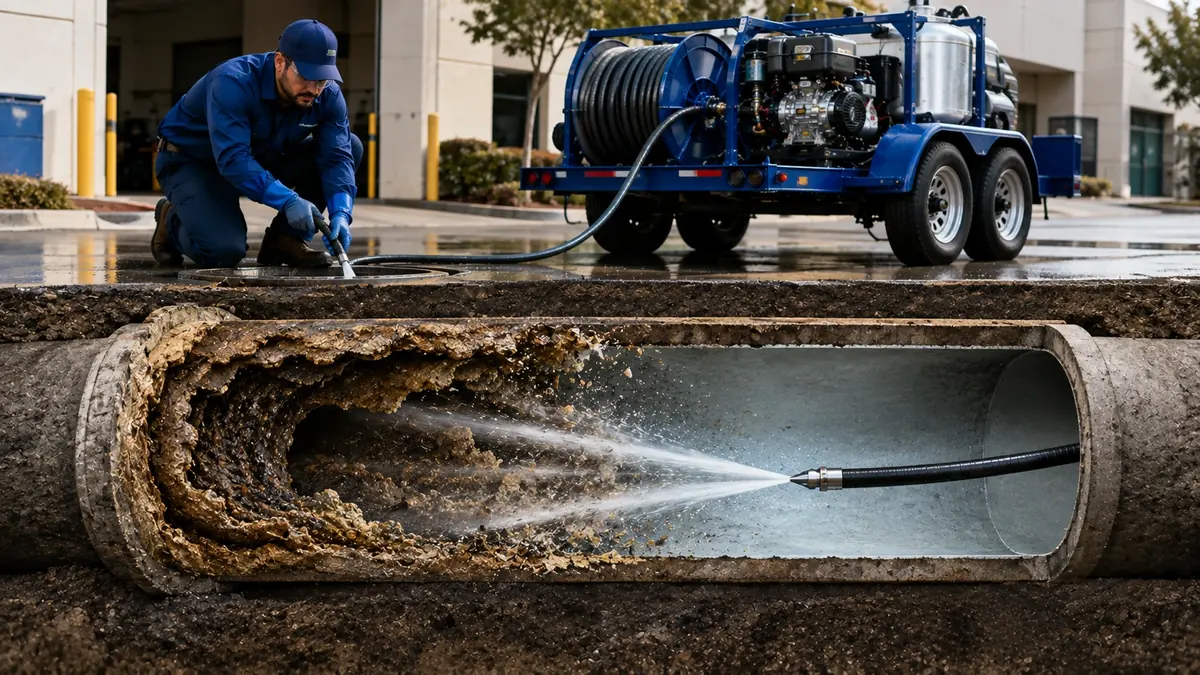 Sewer Pipe Descaling in La Jolla
