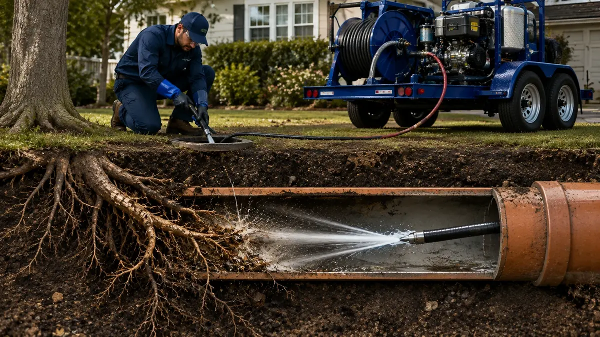 Tree Root Removal with Hydro Jetting in La Jolla